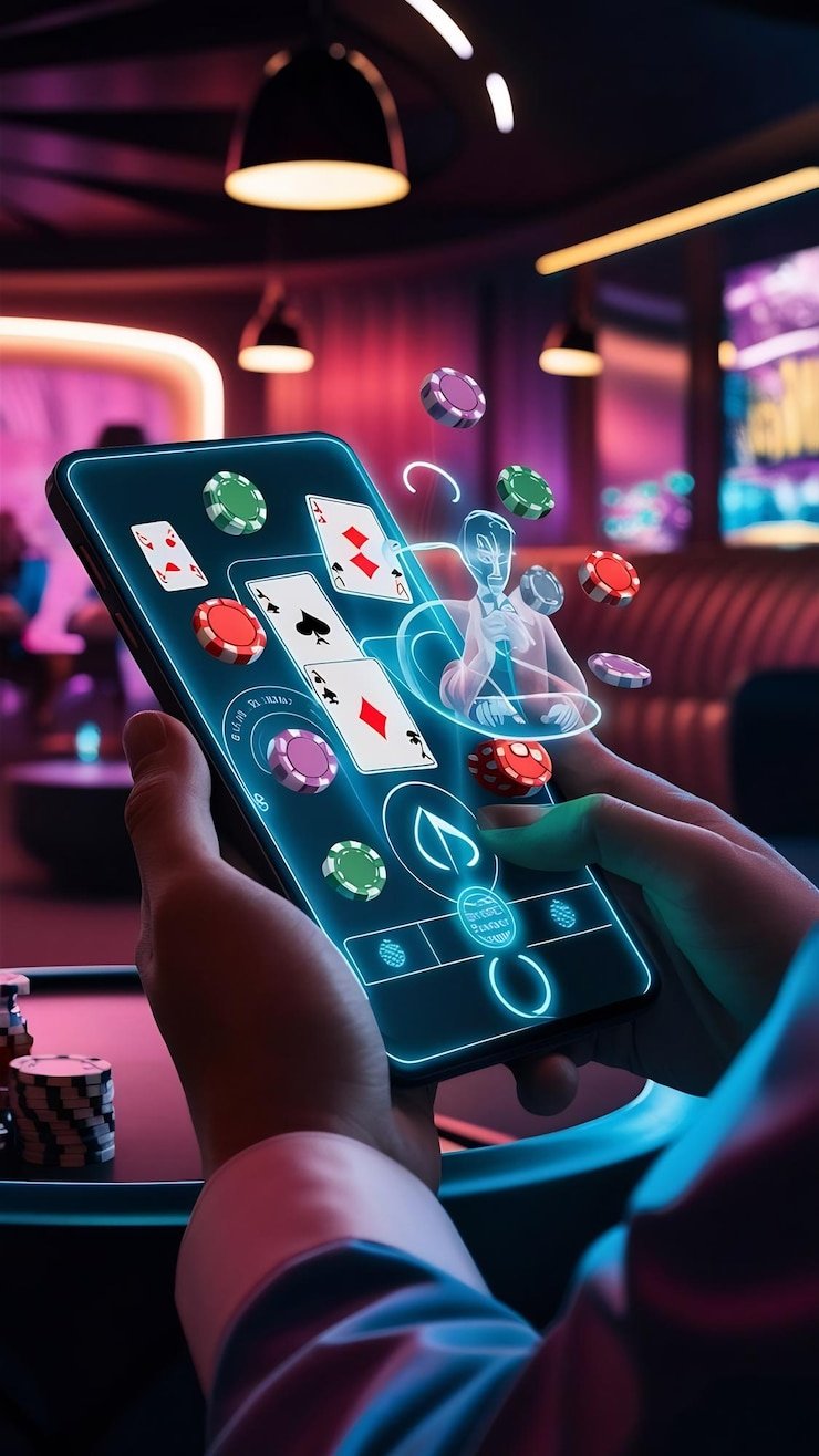 Bonanza Gold on mobile phone screen with touch controls